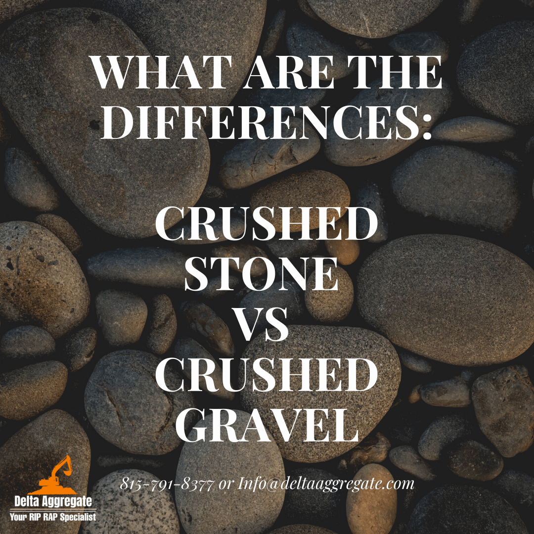 Differences Between Crushed Stone & Crushed Gravel Florida Rip Rap